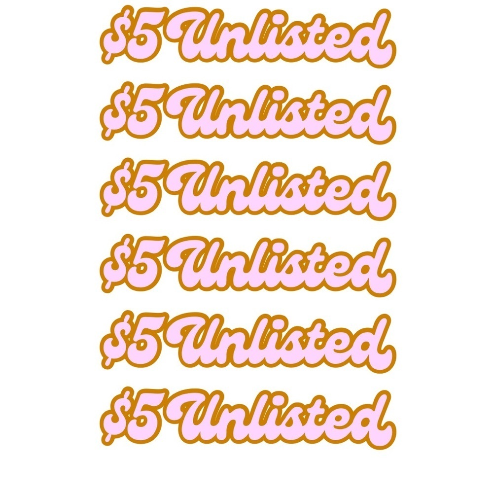 $5 Unlisted Live Item